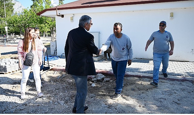 Lider Topaloğlu ilçe genelindeki çalışmaları denetledi