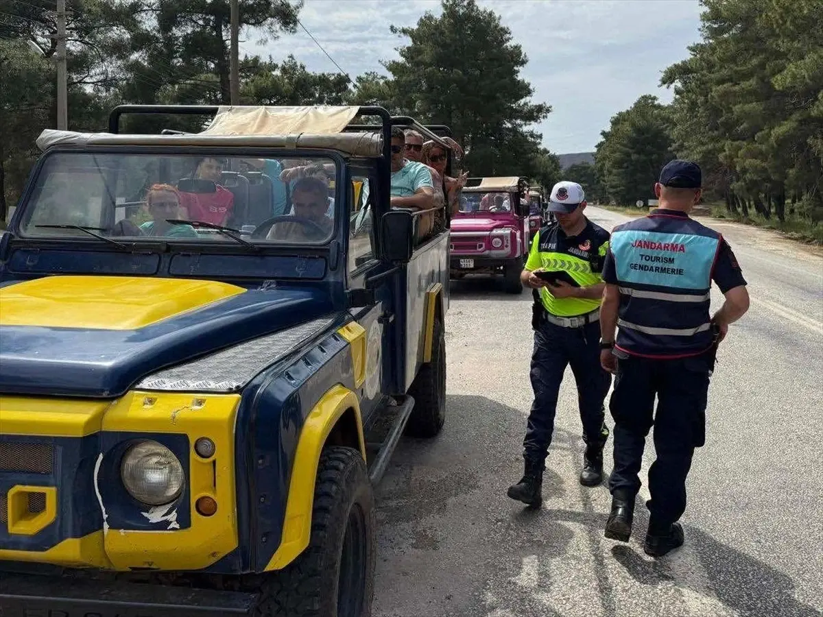 Marmaris’te Cip Safari Kontrolü: 7 Şoföre Ceza