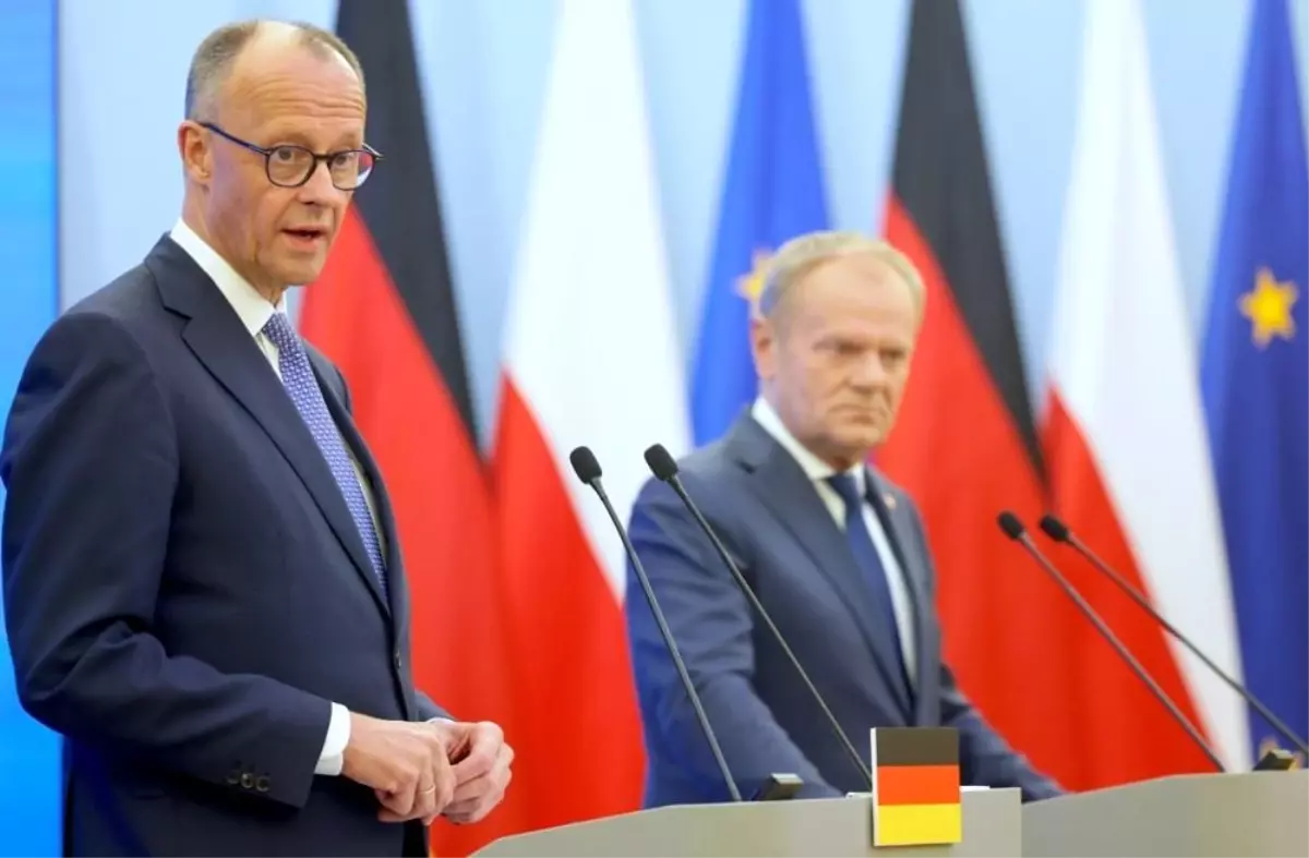 Merz, Polonya’da Tusk ile Görüştü