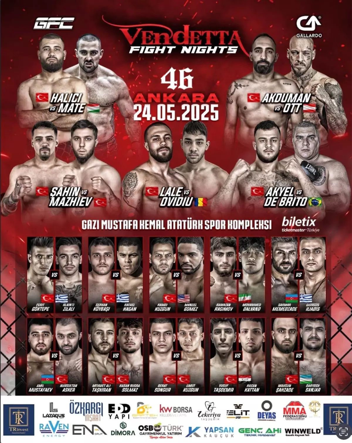 MMA Turnuvası Ankara’da!