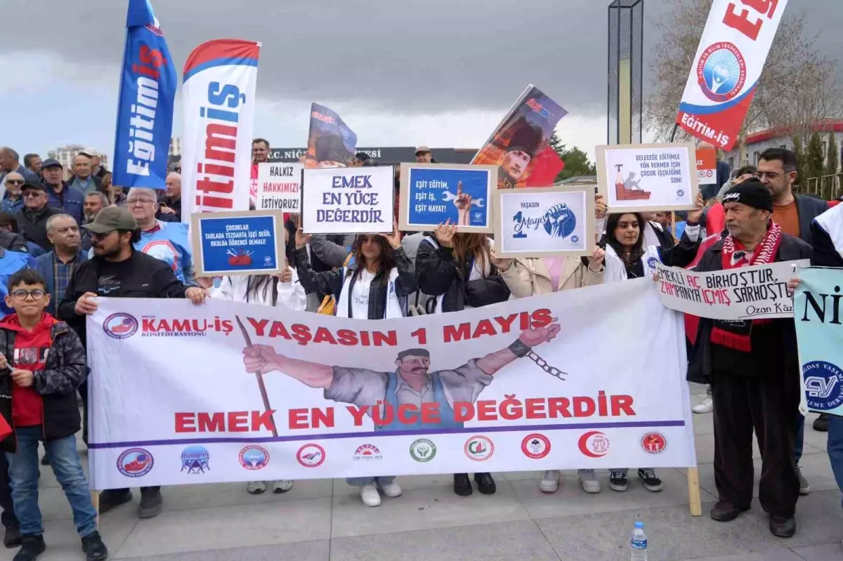 Niğde’de 1 Mayıs Kutlaması