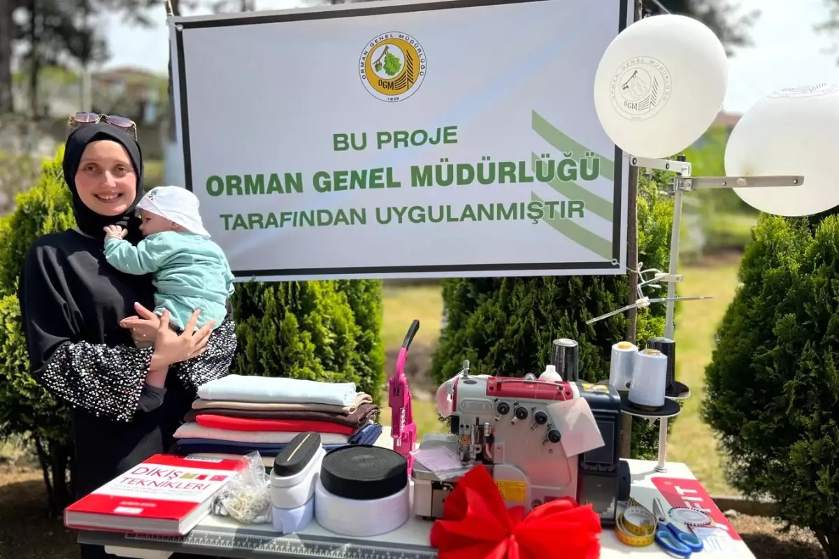 Orman köylüsü 11 bayanlara dikiş makinası