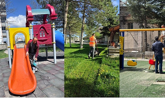 Park ve Bahçeler Müdürlüğü’nden Ağır Bahar Mesaisi