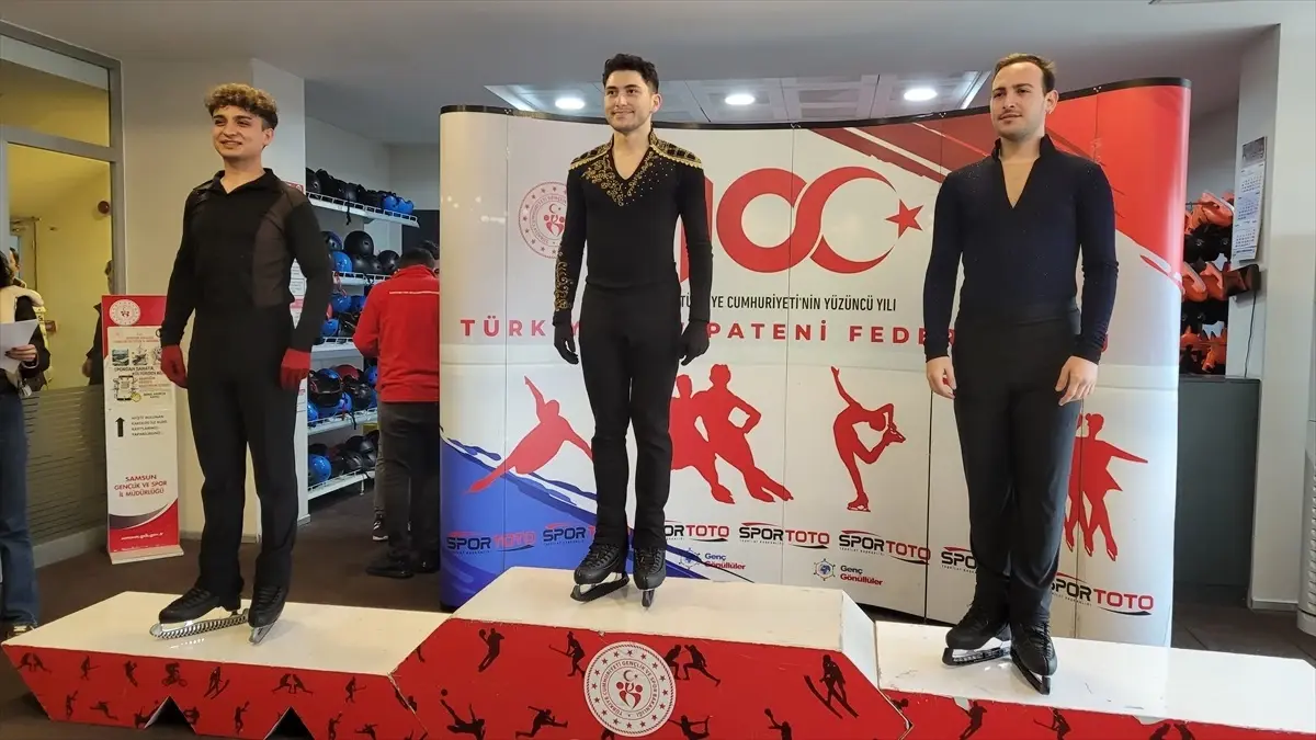 Samsun’da Artistik Buz Pateni Müsabakası Sona Erdi