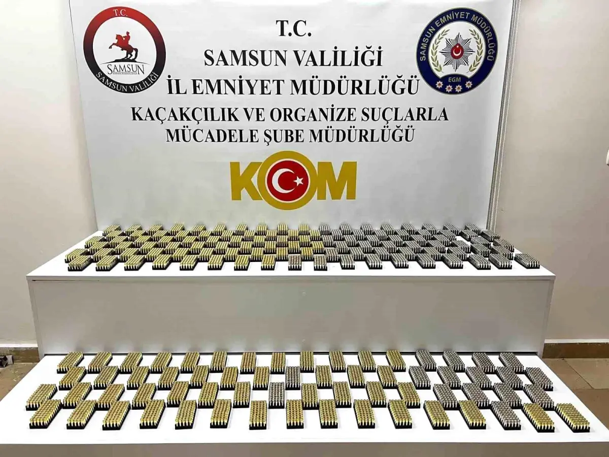 Samsun’da Av Bayisinde 8.500 Kayıt Dışı Fişek Ele Geçirildi