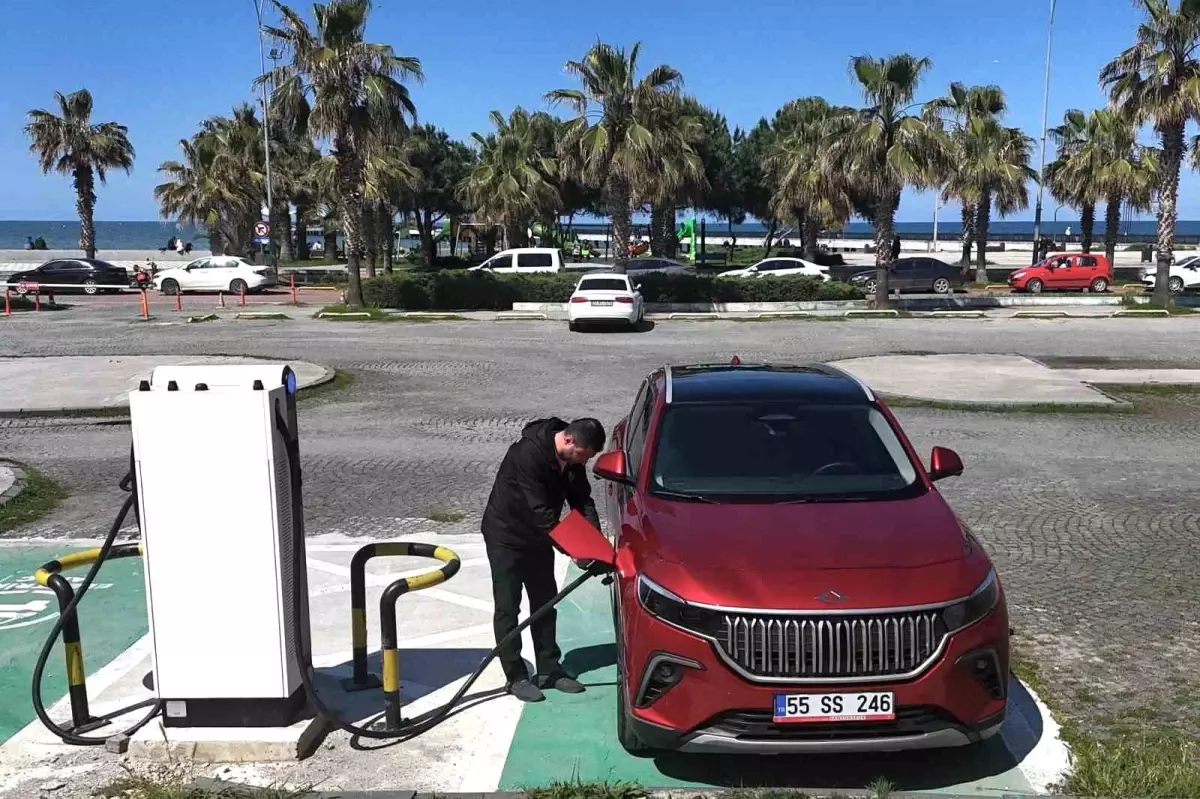 Samsun’da Elektrikli Araçlar için Süratli Şarj İstasyonları Kuruldu