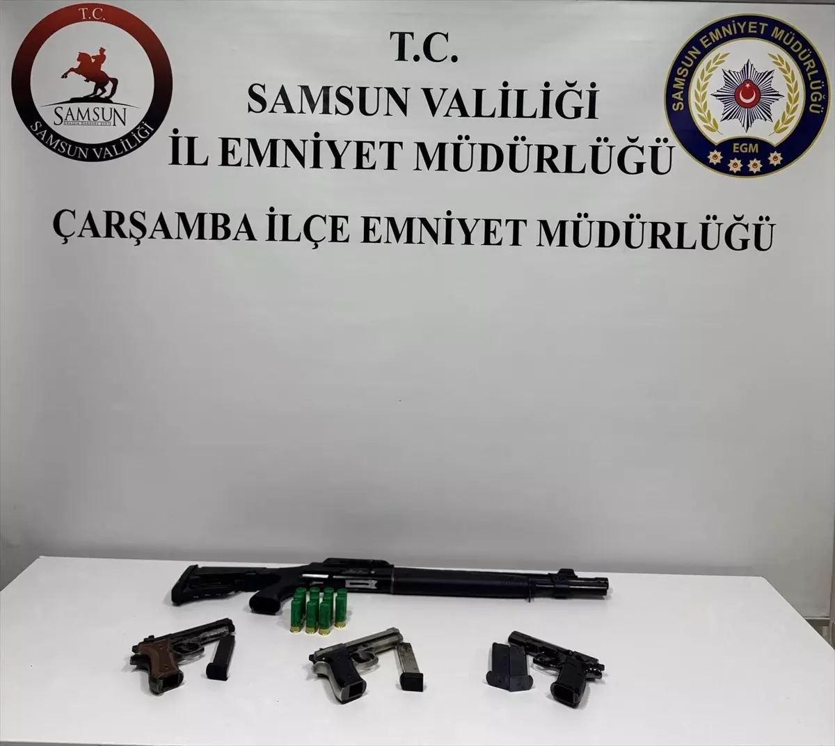Samsun’da Konuta Operasyon: Silah ve Mühimmat Ele Geçirildi