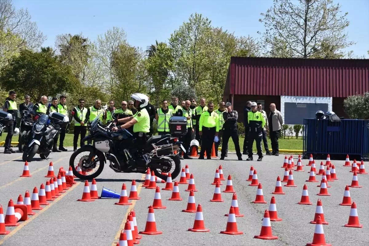 Samsun’da Motosikletli Polis Kursu Kontrolü