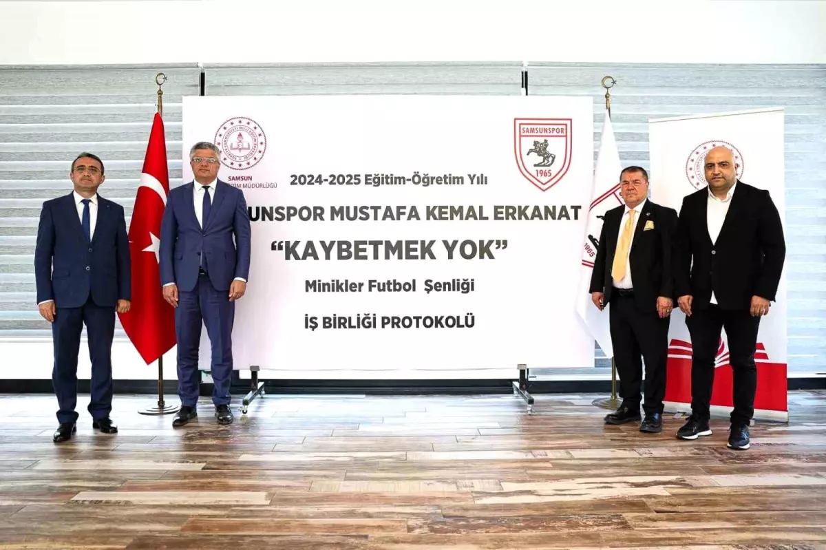 Samsunspor ve Ulusal Eğitimden Miniklere Futbol Şenliği İş Birliği