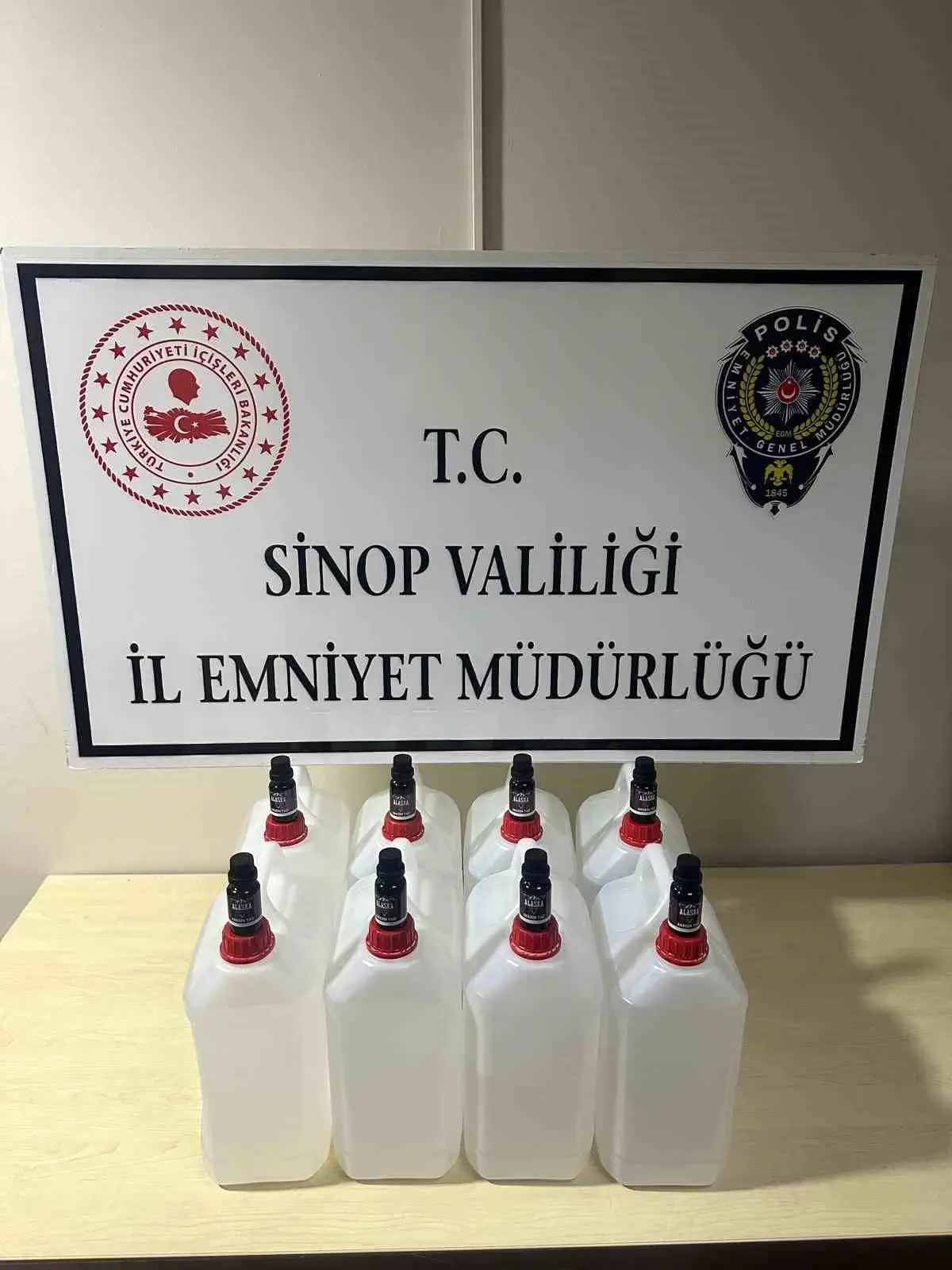 Sinop’ta 40 Litre Etil Alkol Ele Geçirildi