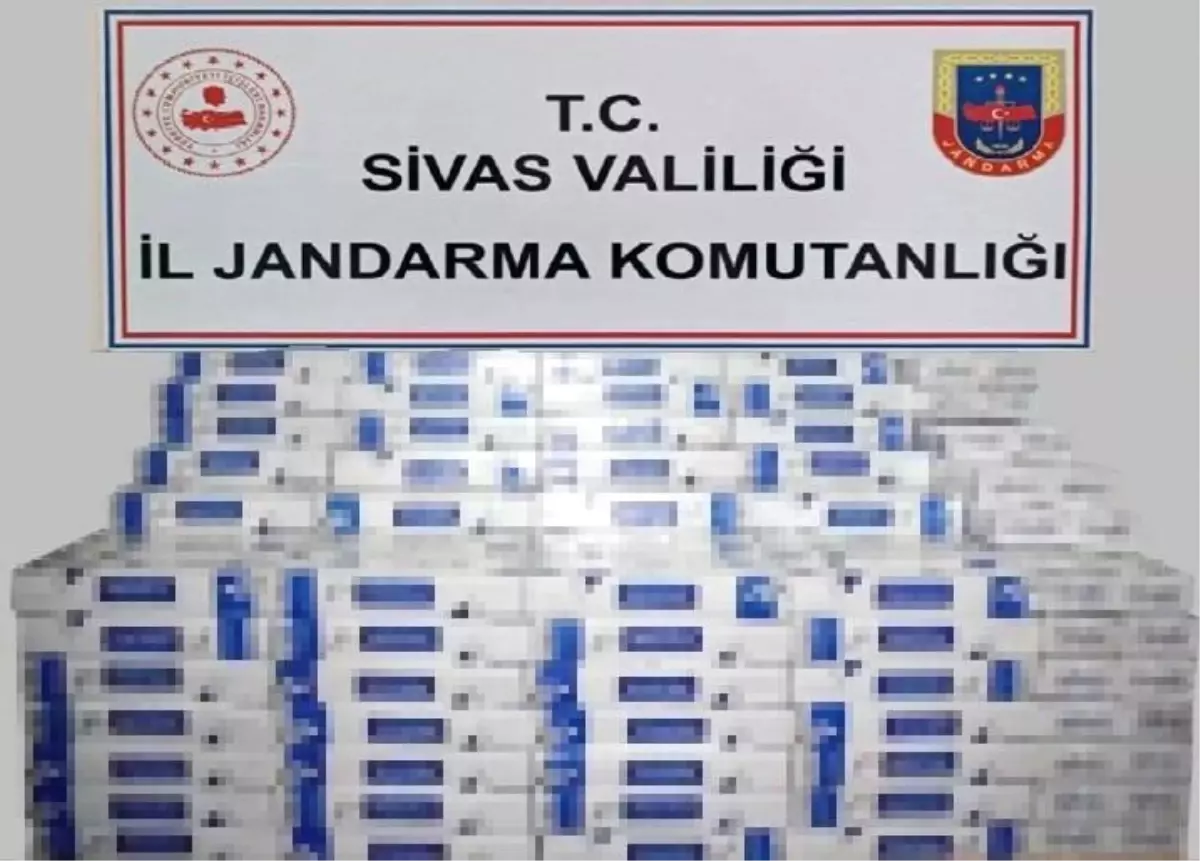 Sivas’ta Kaçak Sigara Operasyonu