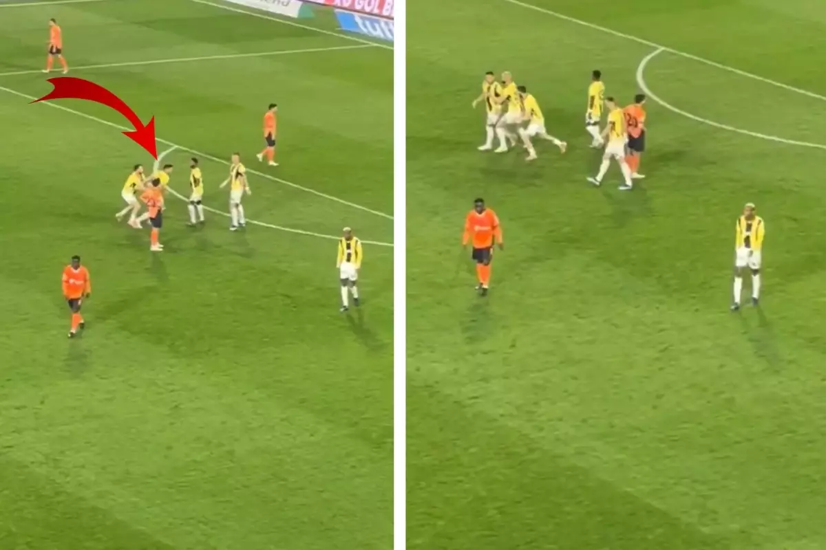 Tadic’in Talisca’ya saldırmaya çalıştığı anlar kamerada