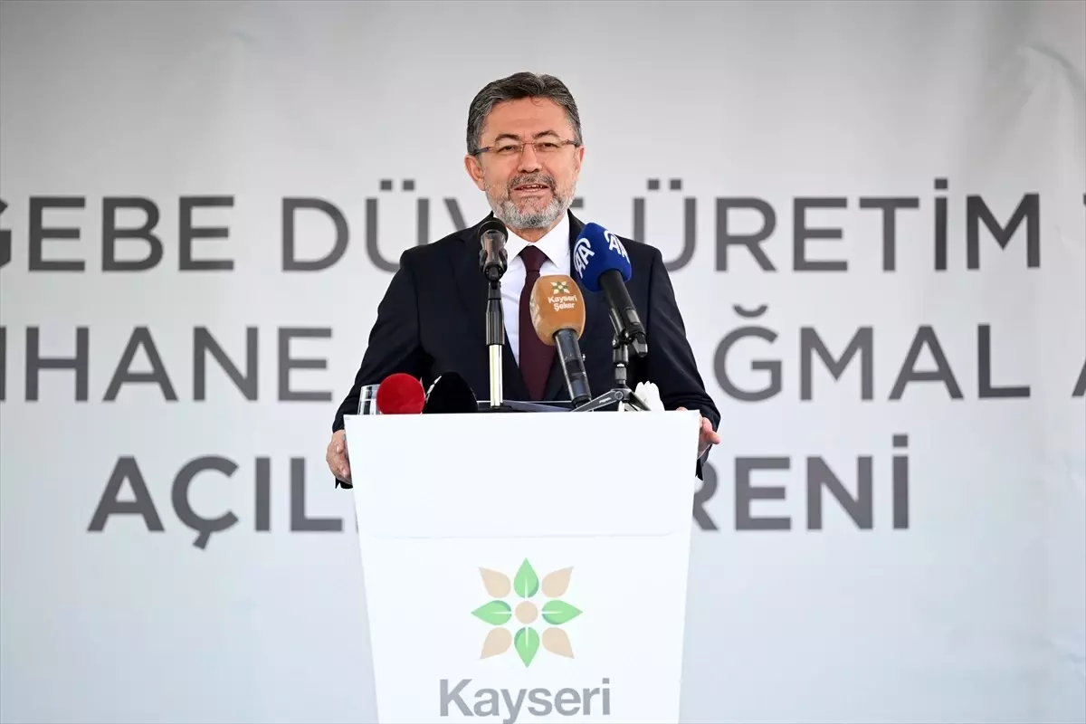 Tarım ve Orman Bakanı Yumaklı, Kayseri’de konuştu Açıklaması