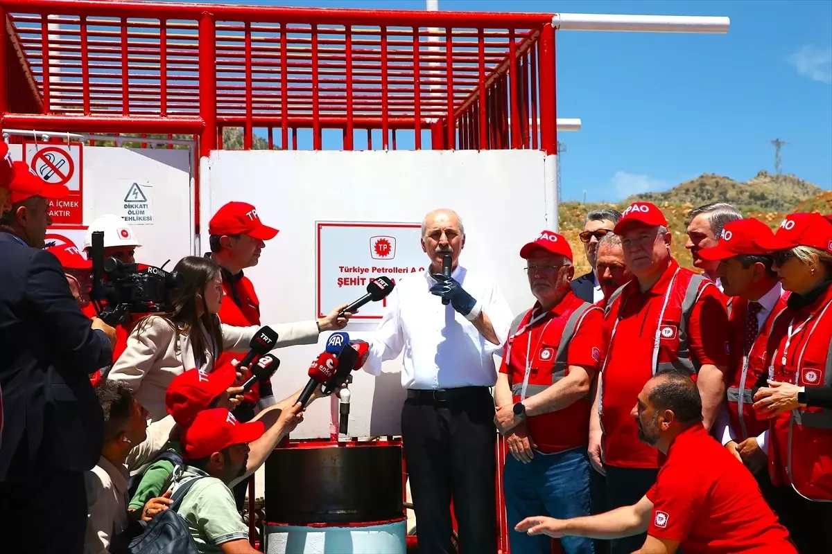 TBMM Başkanı Kurtulmuş, Şırnak Gabar Dağı’ndaki petrol akışını izledi Açıklaması
