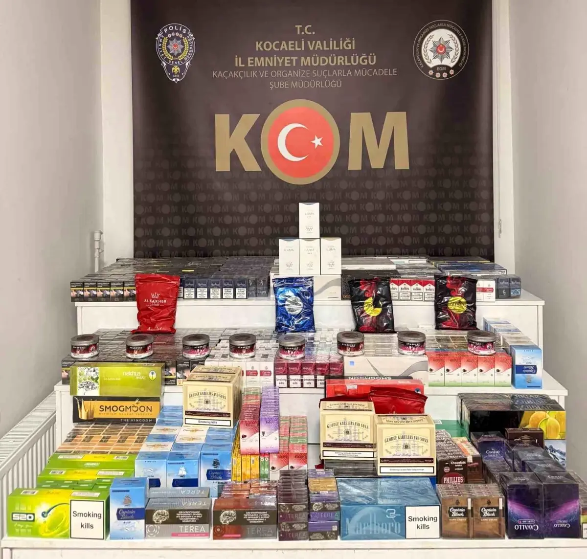 TEM Otoyolu’nda Kaçak Tütün ve Çay Ele Geçirildi