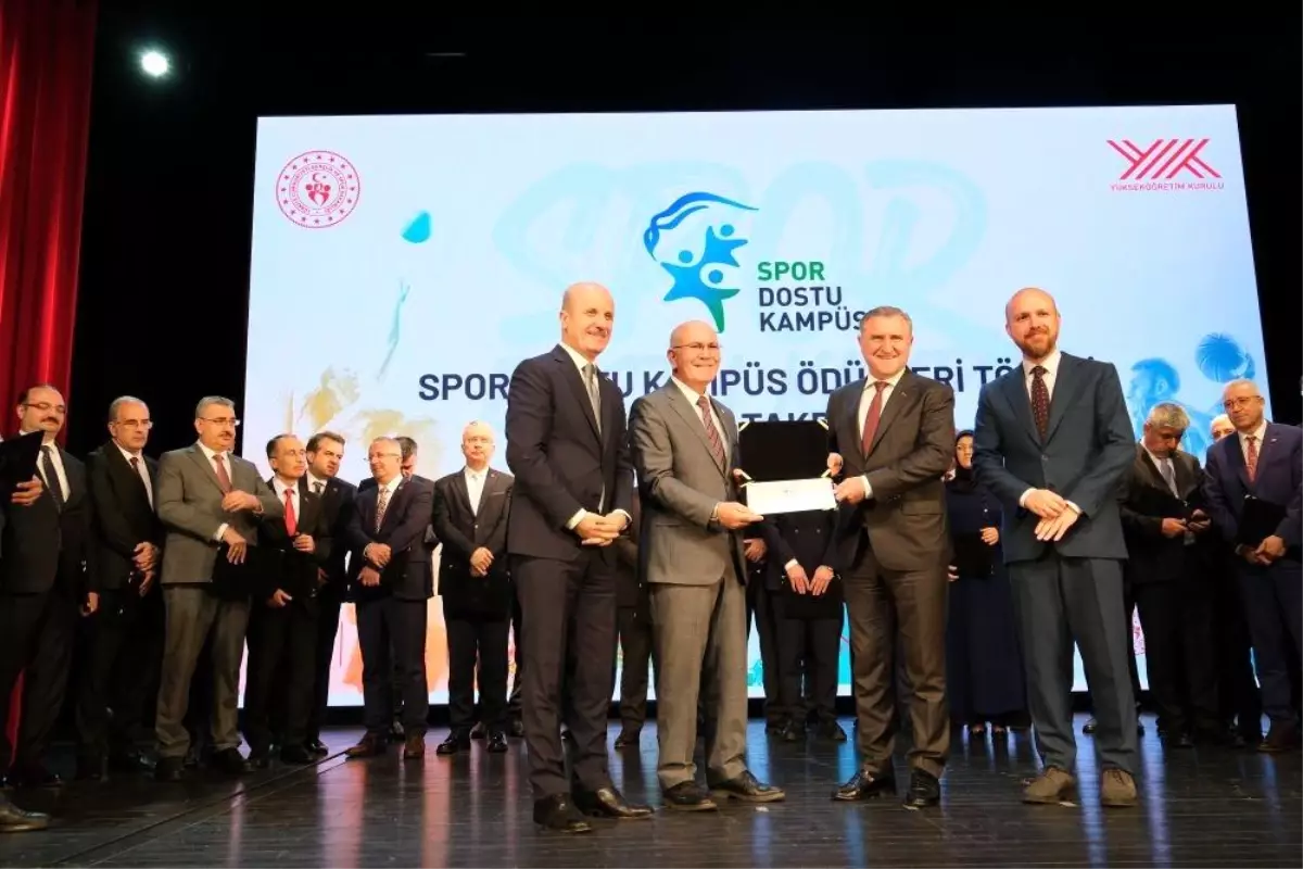 Uşak Üniversitesinin ‘Spor Dostu Kampüs’ projesine YÖK’ten ödül