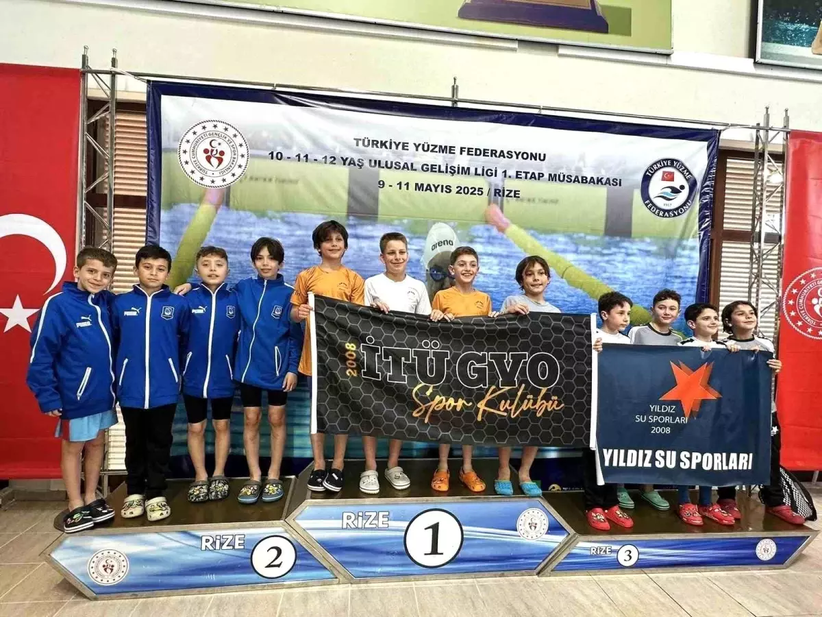 Yunusemre Belediyespor Yüzücüleri Rize’de Madalyalara Doydu